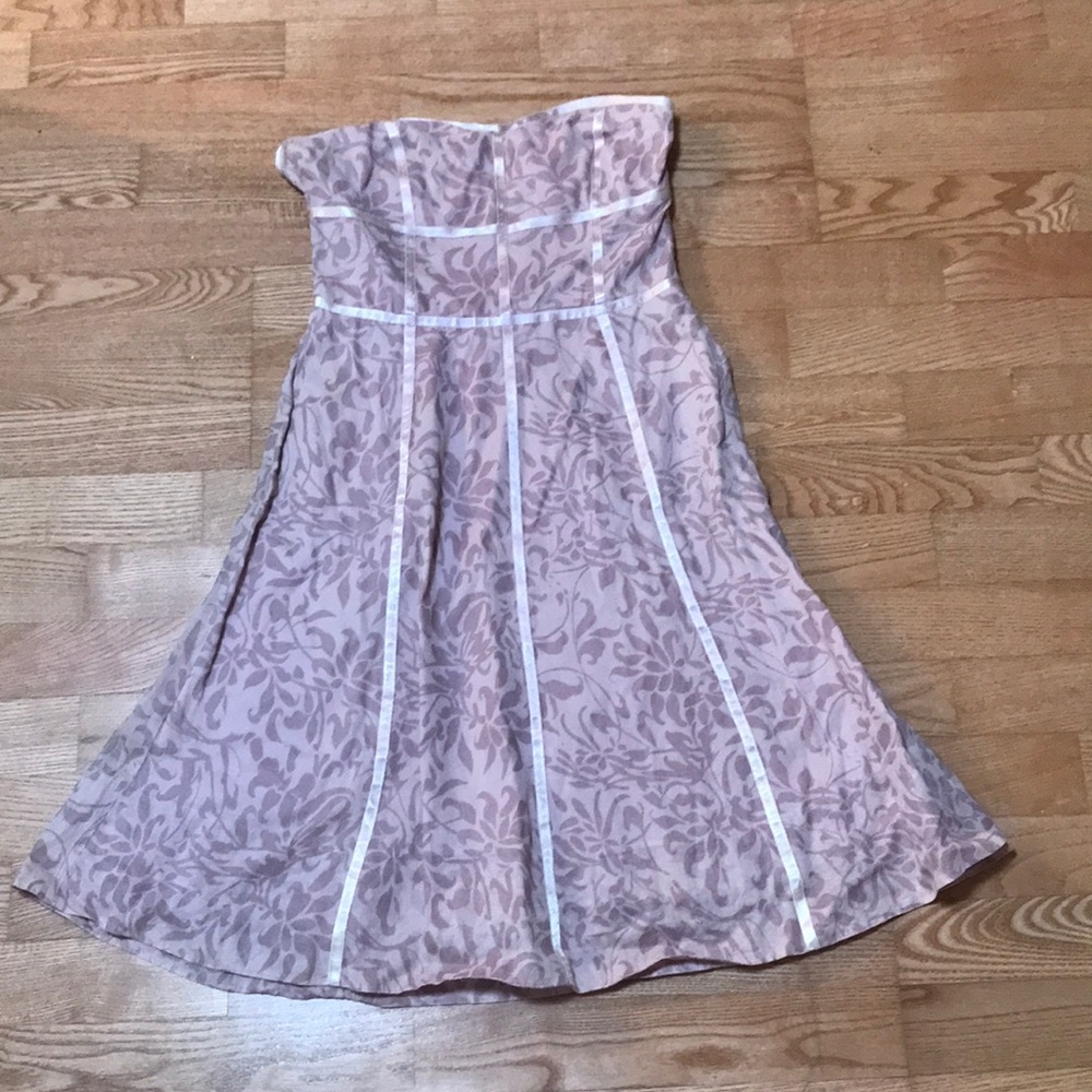 Odille Dusty Rose Sweetheart Neckline A-Line Strapless Dress